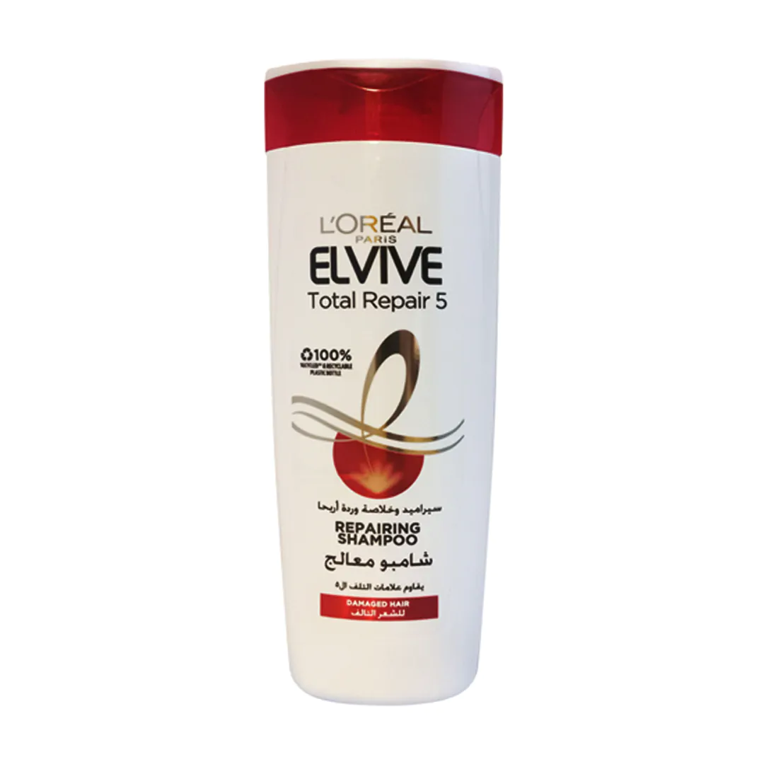 185 LOreal Paris Elvive Total Repair 5 Repairing Shampoo 400ml - Image 1
