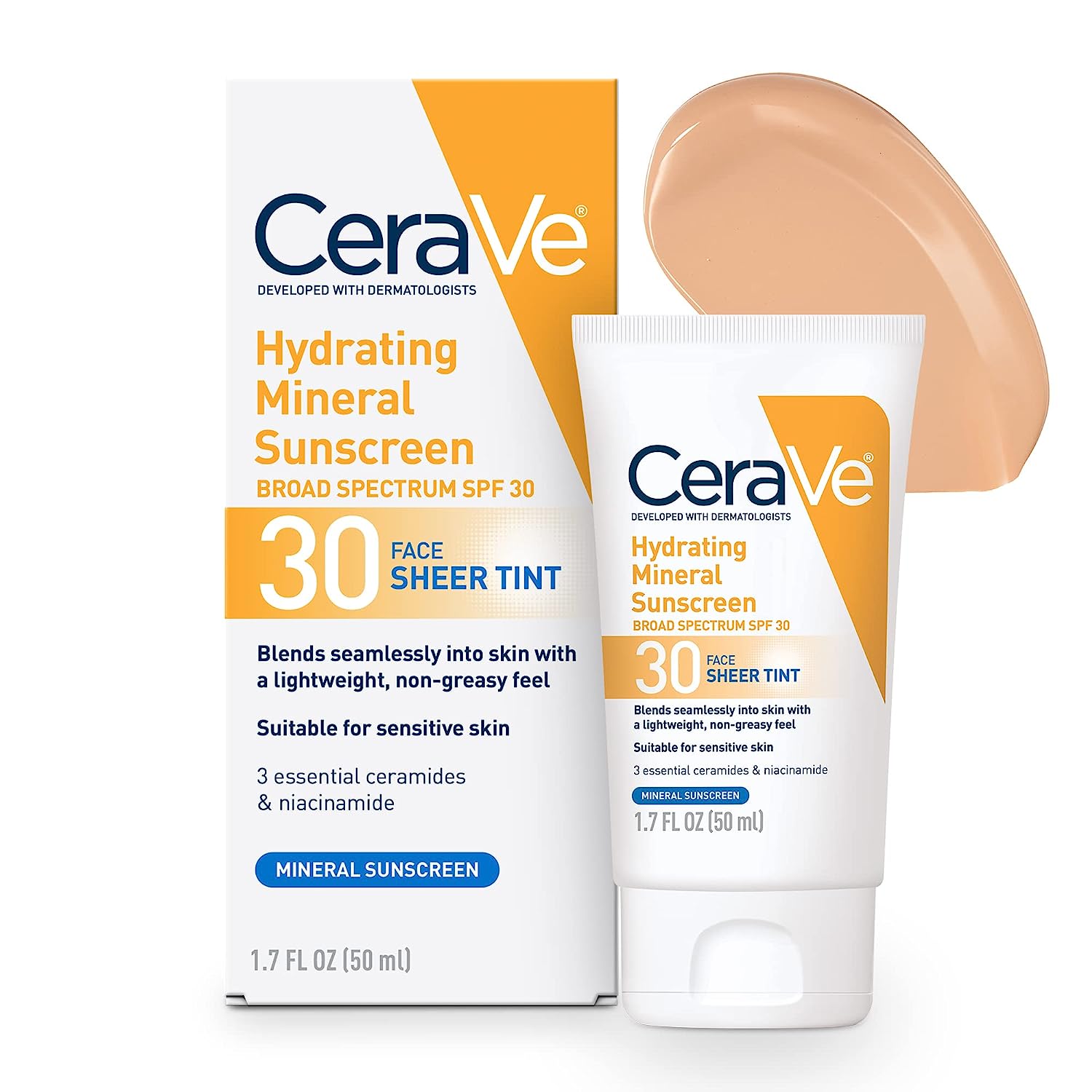0001074_cerave-hydrating-mineral-sunscreen-broad-spectrum-spf30-for-face-sheer-tint-50ml CeraVe Hydrating Mineral Sunscreen Broad Spectrum SPF30 For Face Sheer Tint 50ml - Image 1