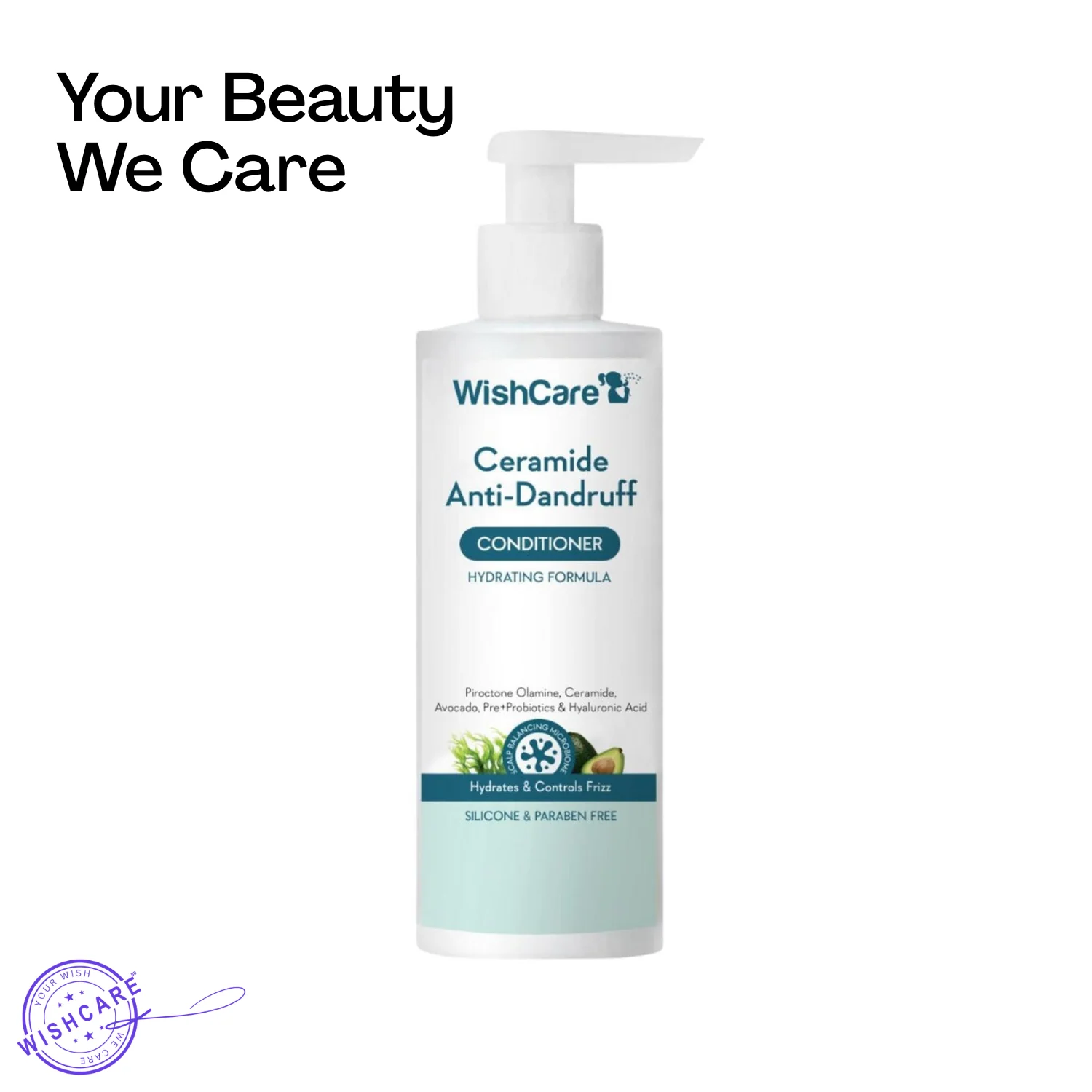2 WishCare Ceramide Anti-Dandruff Conditioner | 200ml - Image 1