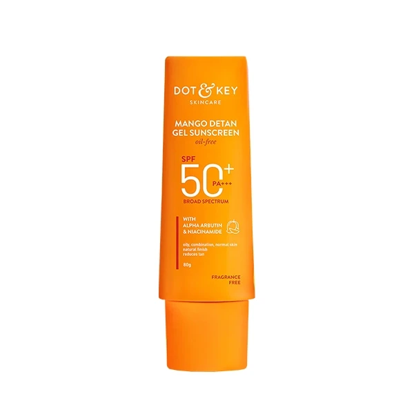 R09VKQmhy74rkmNz9fTv3uTIiZ8f4ySSon7osIgm Dot and Key Mango Detan Gel Sunscreen Spf 50+ Pa+++ 80g - Image 1